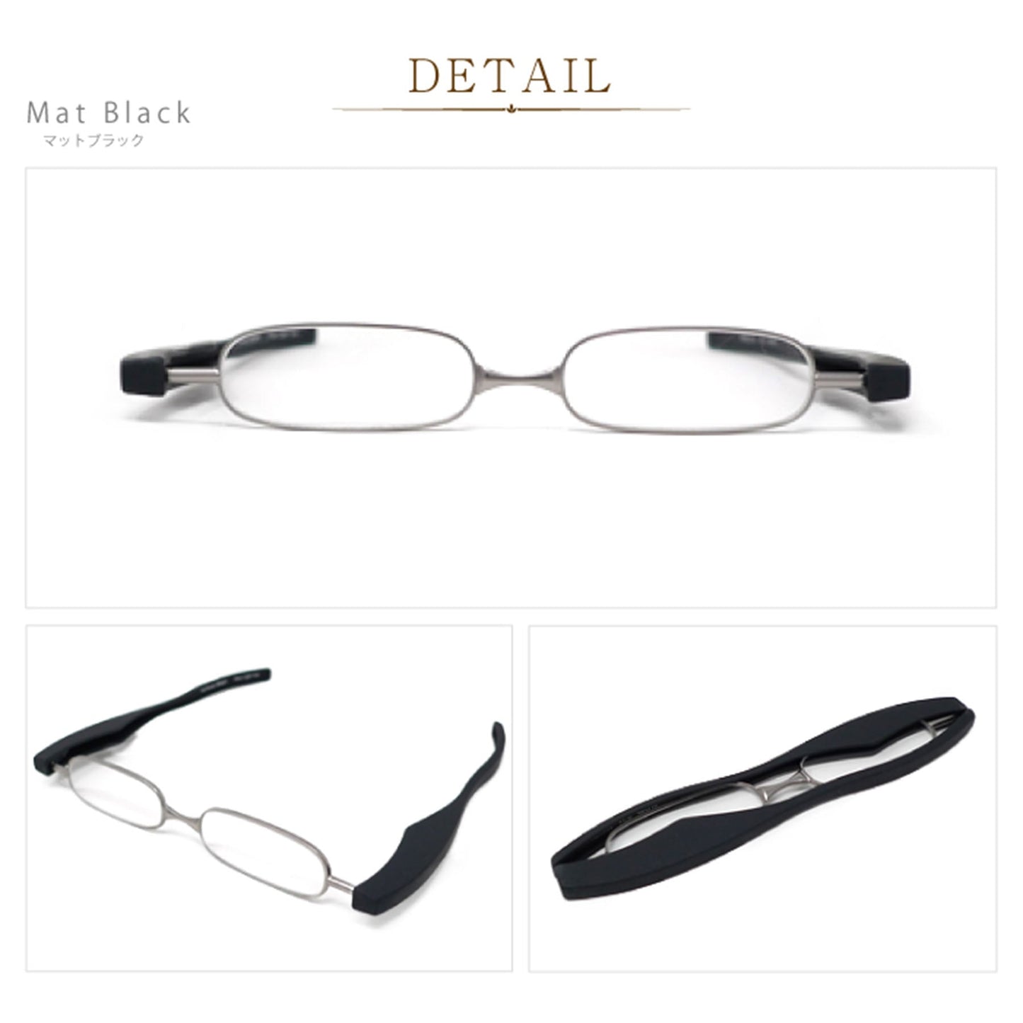 ビグラッド老眼鏡 Pod Reader BLC MBK