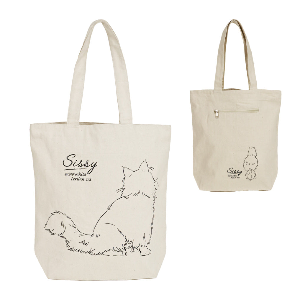 アニマルグラフィットトート Persian Cat_IV