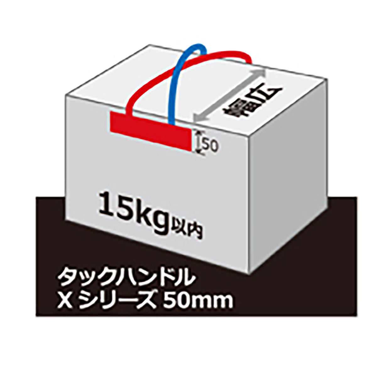 タックハンドル Xシリーズ #5060 ホットメルト8点 幅600mm 2000枚入り 無地 白