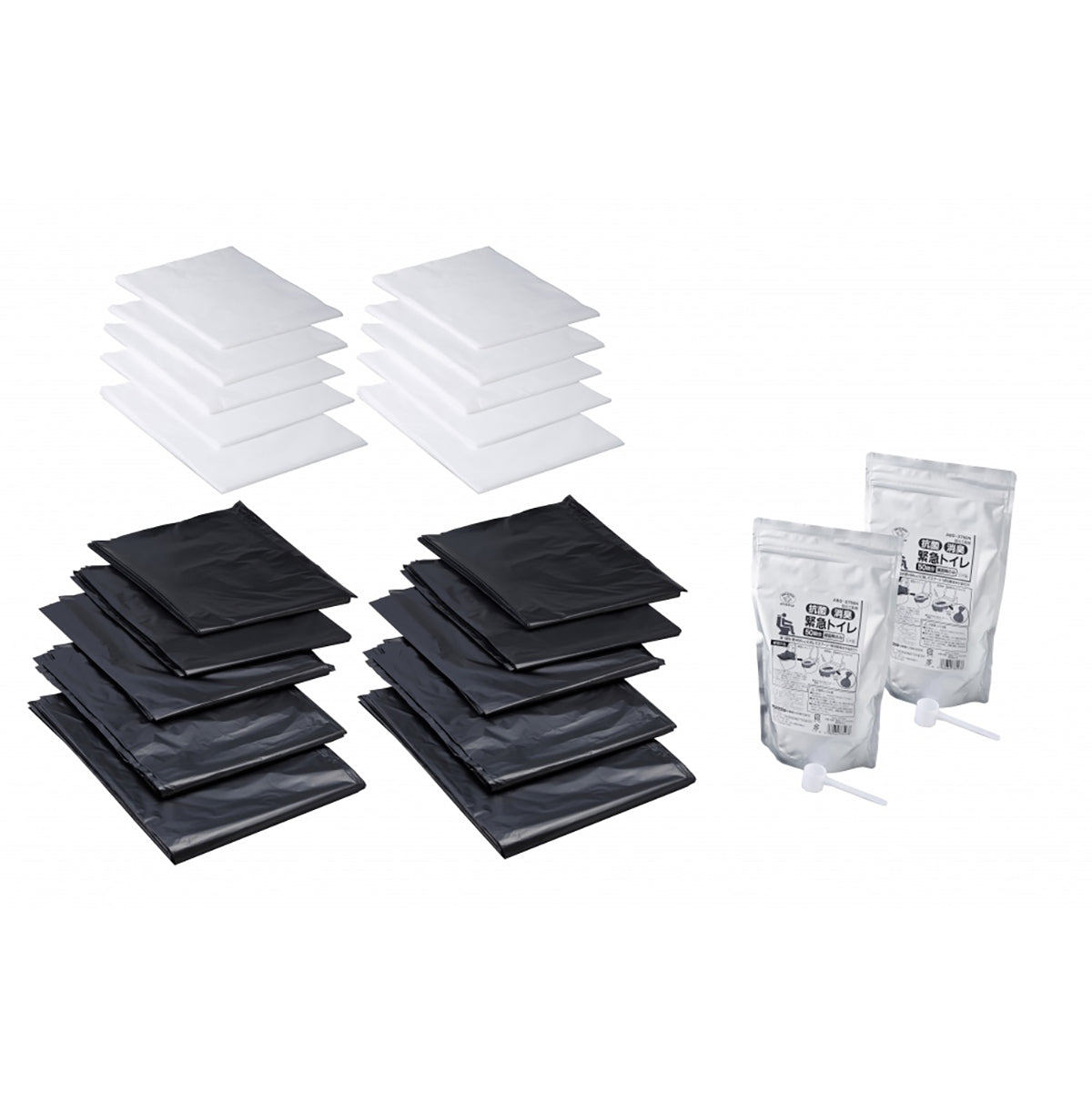 抗菌消臭　緊急トイレ　100回分　処理袋セット