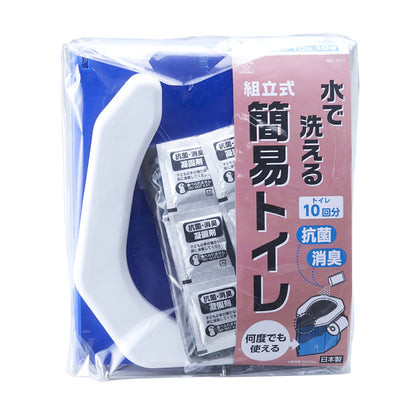 水で洗える組立式簡易トイレ　１０回分