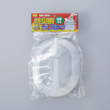 防災用ポリバケツ　コック付き　3L