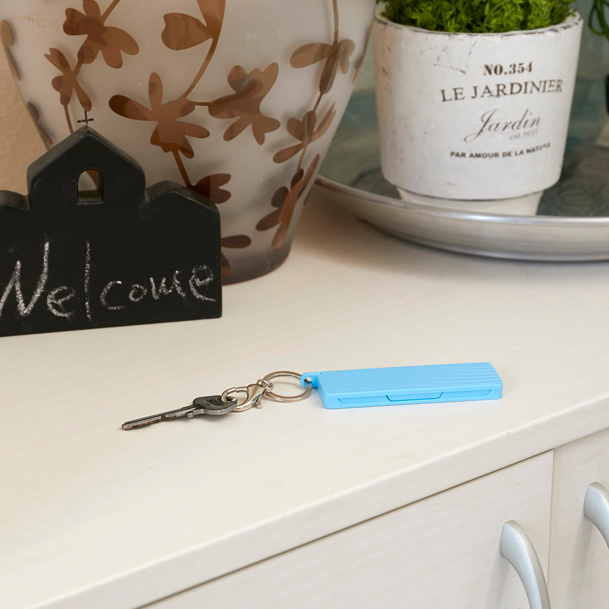 防災用品　避難時チェッカー　ブルー