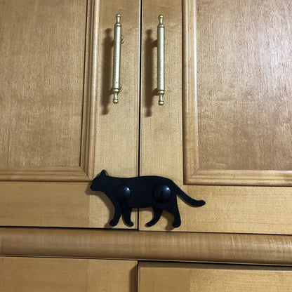 防災用品　ねこの安心扉ロック　ブラック