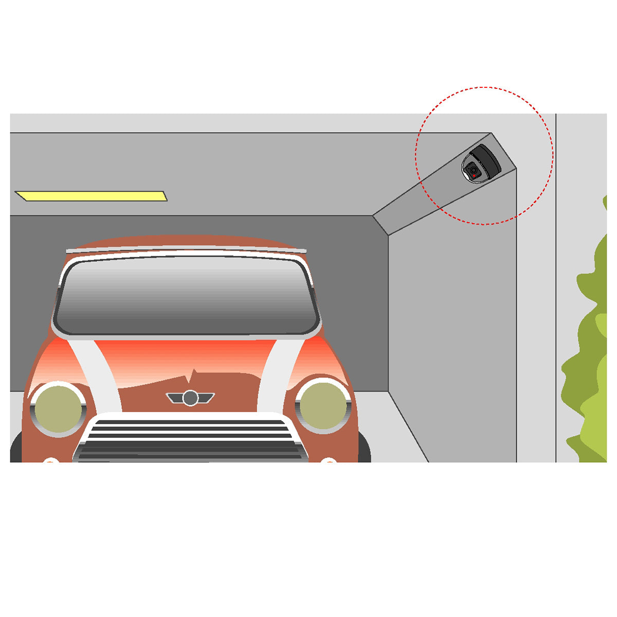 ドーム型防犯ダミーカメラ　屋内用