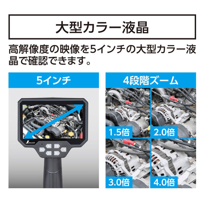 モニタリングスコープ F 1m 5インチ液晶 上下自動表示