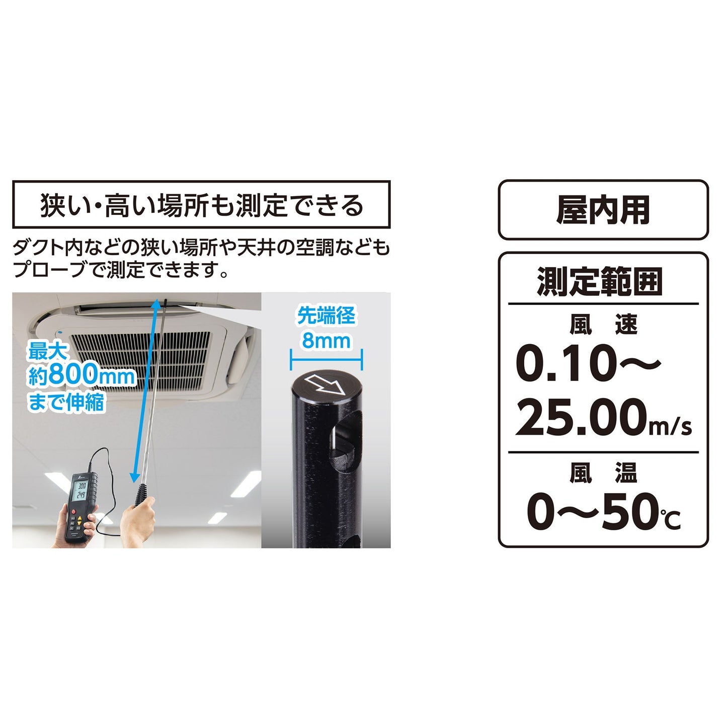 デジタル風速計 最高･最低 熱線式