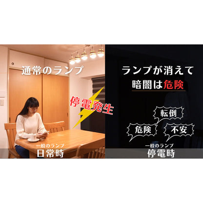 防災用電球　いつでもランプtsuita（電球色）