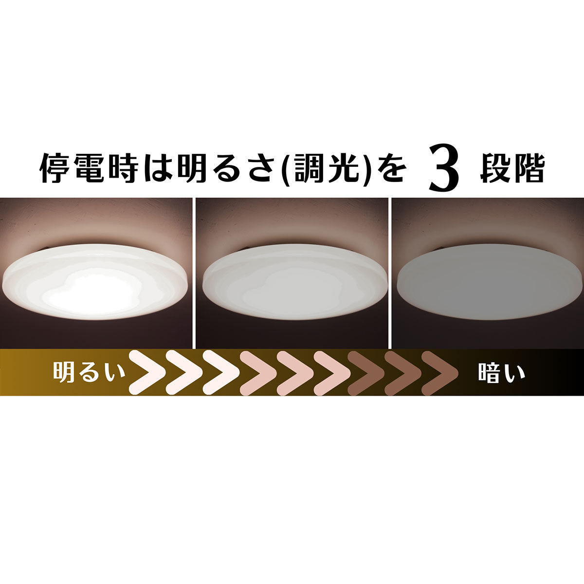 防災用シーリングライト　天照（アマテラス）tsuita