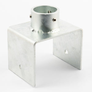 単管用ジョイント金具　Zタイプ　単管支柱ベース　120ミリ幅