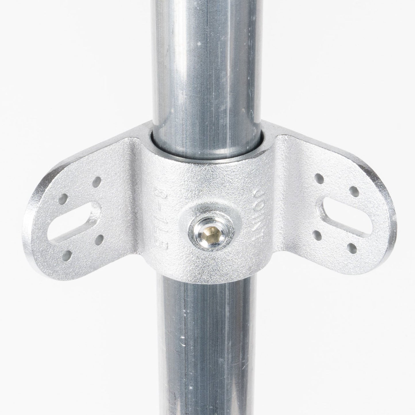 単管用ジョイント金具　Sタイプ　L型　ダブル羽根付き　板留