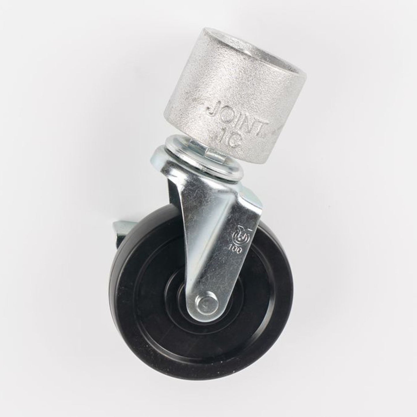 単管用ジョイント金具　Sタイプ　中キャスター付き　カップ型