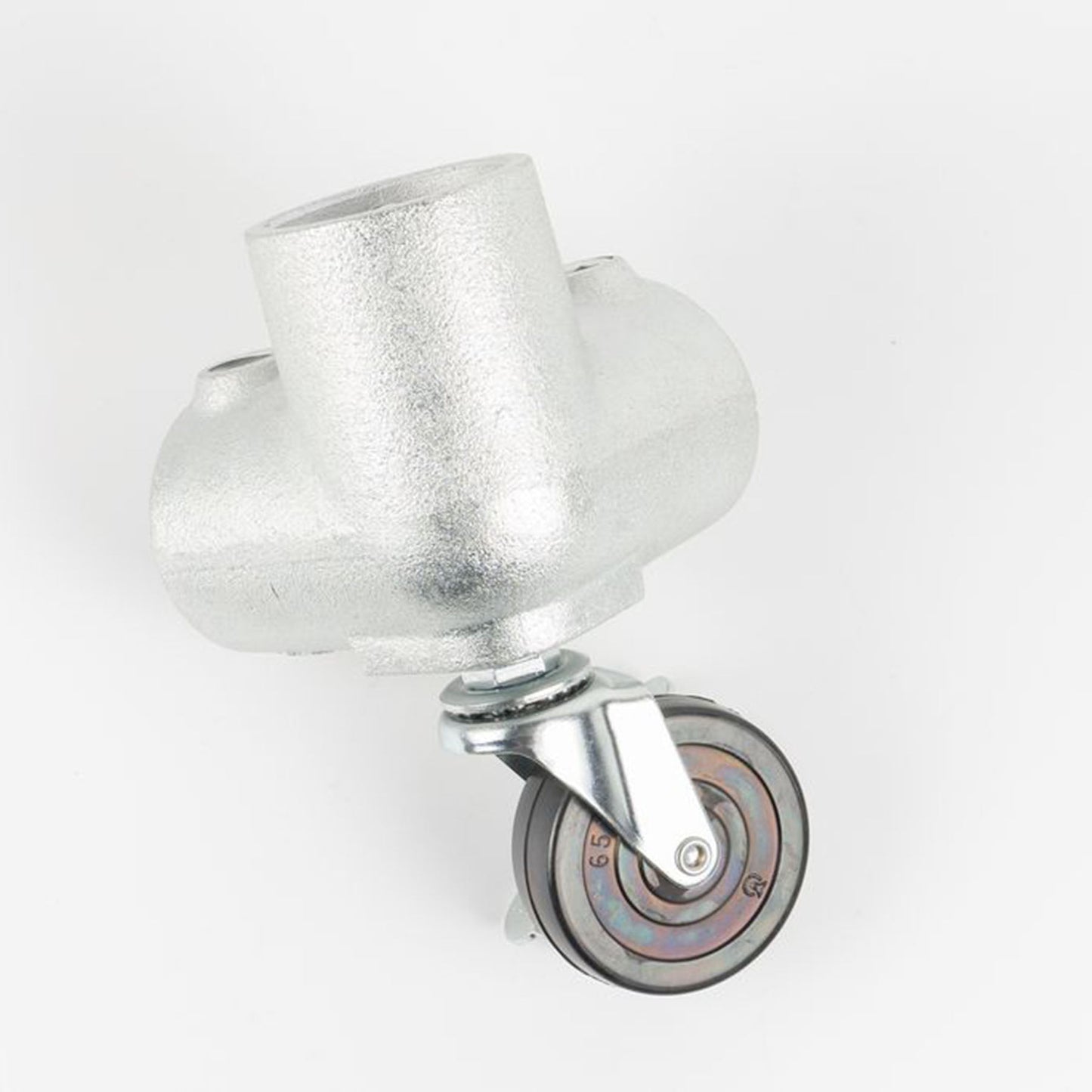 単管用ジョイント金具　Sタイプ　小キャスター付き　コーナー型