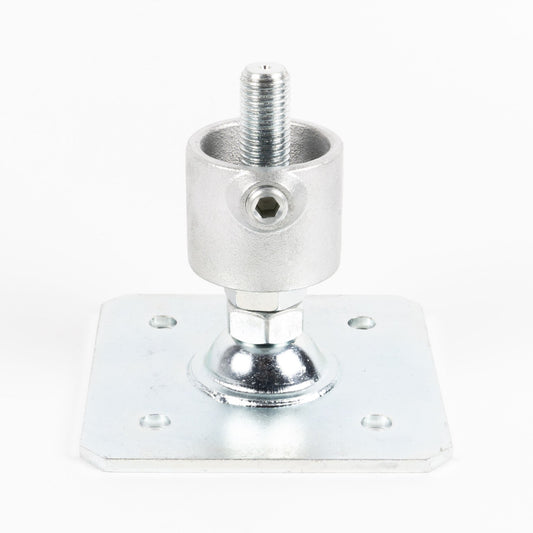 単管用ジョイント金具　Sタイプ　水平調整　重量用スクエア　カップ型