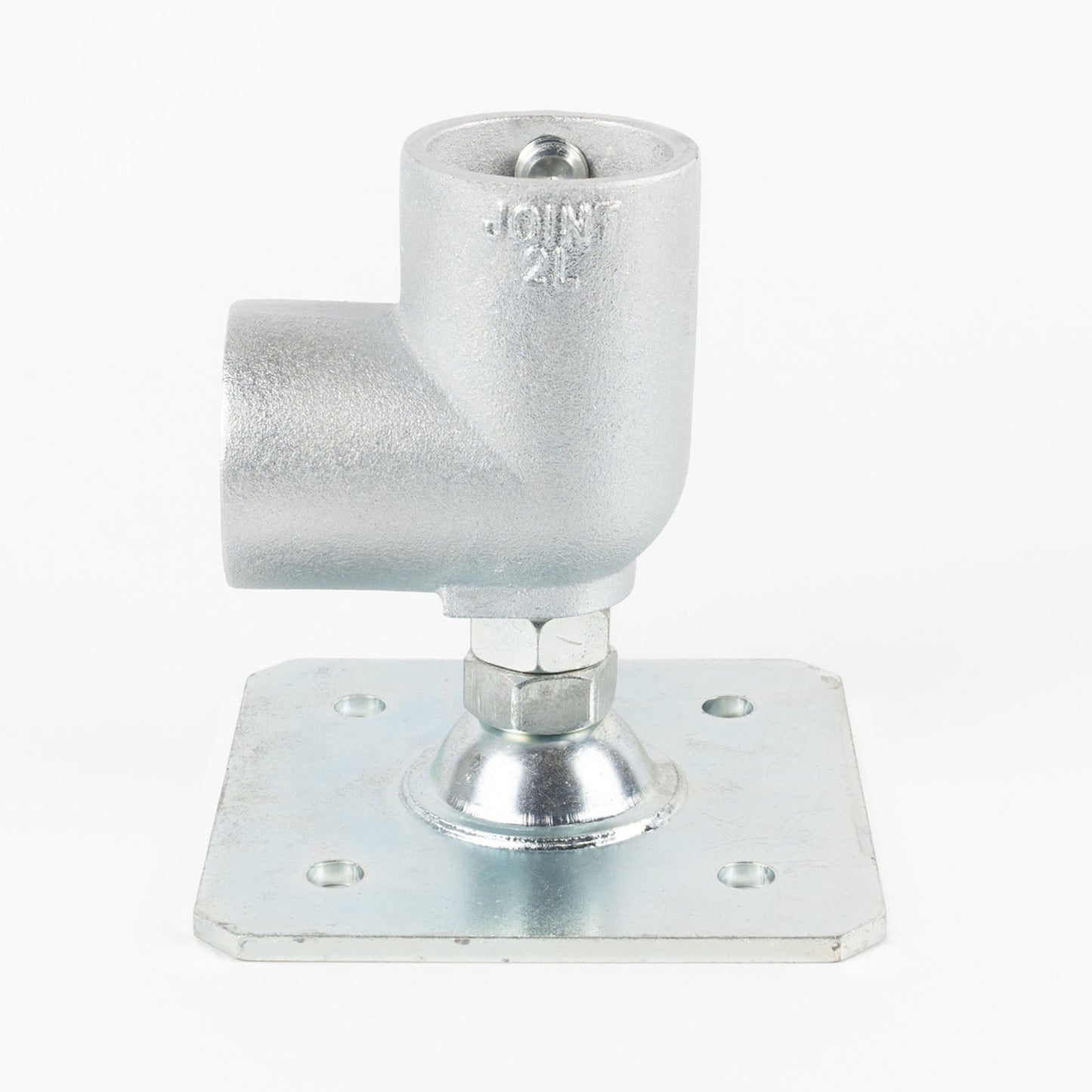 単管用ジョイント金具　Sタイプ　水平調整　重量用スクエア　エルボ型