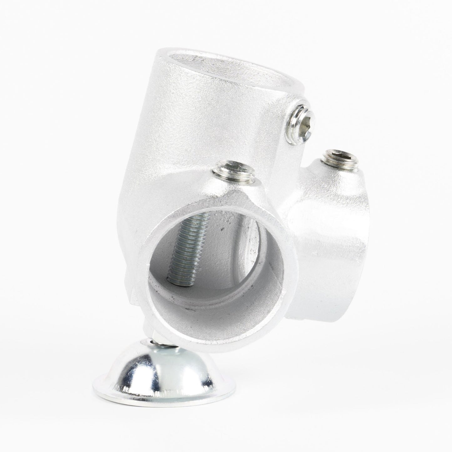 単管用ジョイント金具　Sタイプ　水平調整　ラウンド　コーナー型