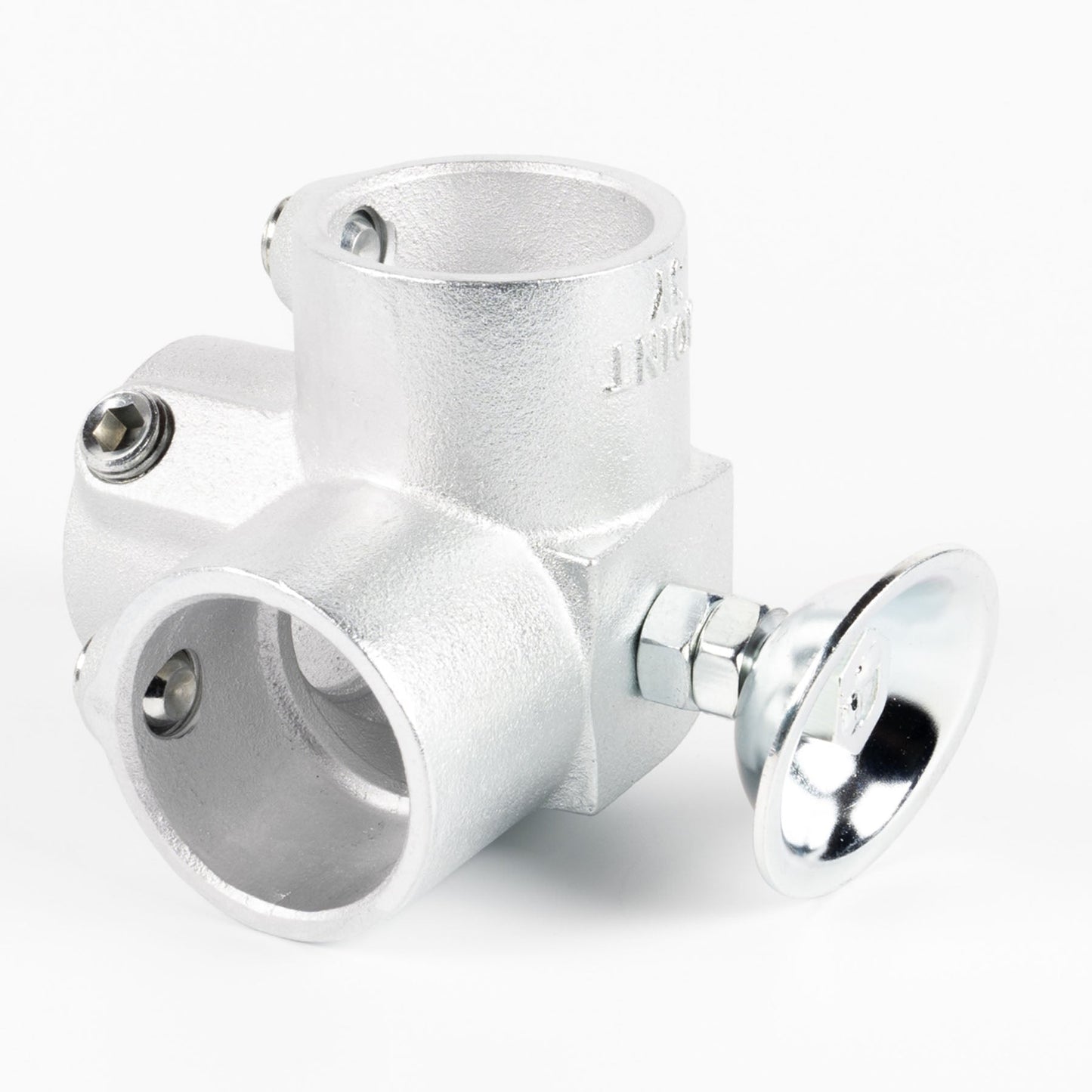 単管用ジョイント金具　Sタイプ　水平調整　ラウンド　コーナー型