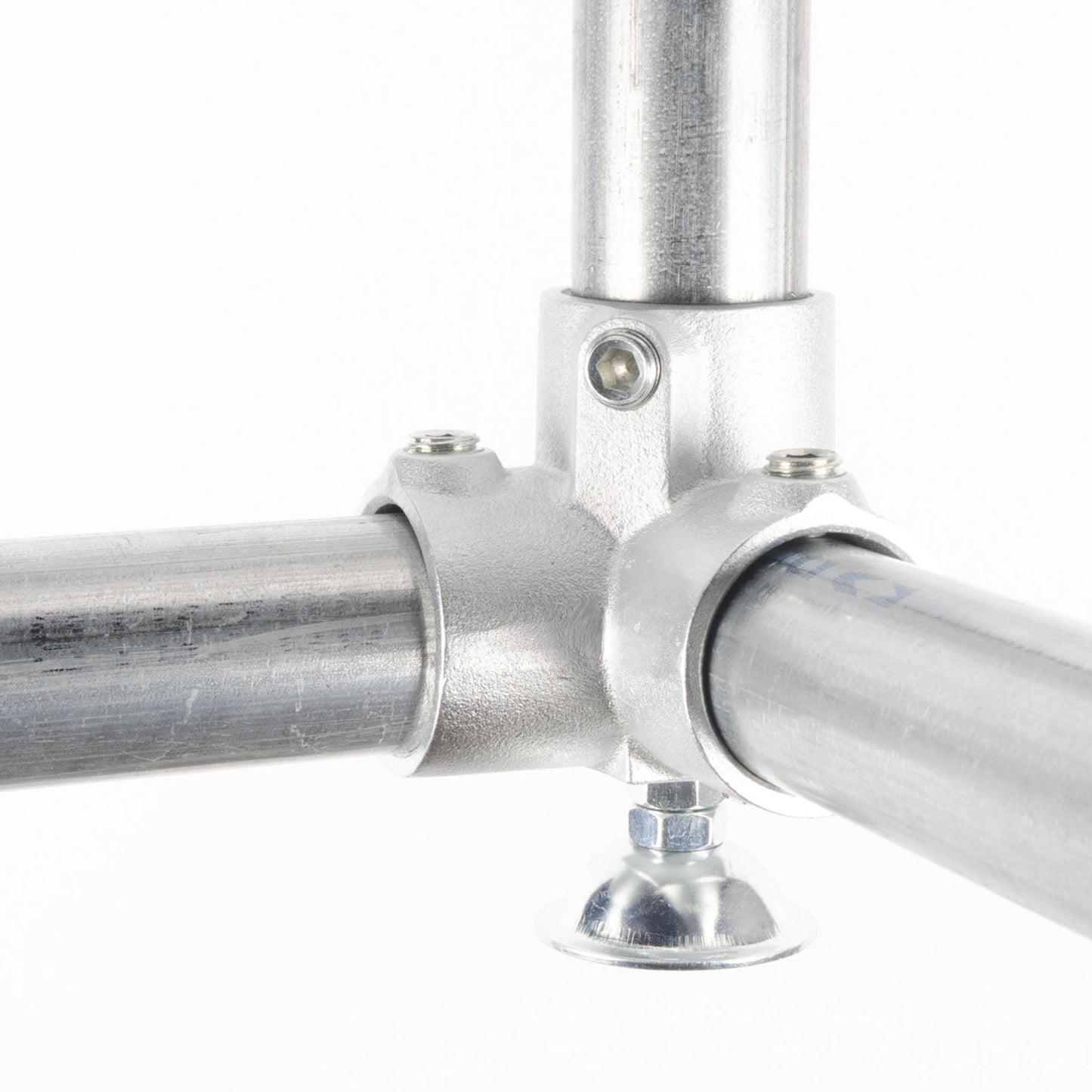 単管用ジョイント金具　Sタイプ　水平調整　ラウンド　コーナー型