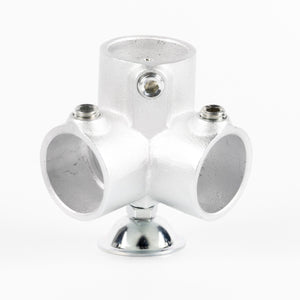 単管用ジョイント金具　Sタイプ　水平調整　ラウンド　コーナー型