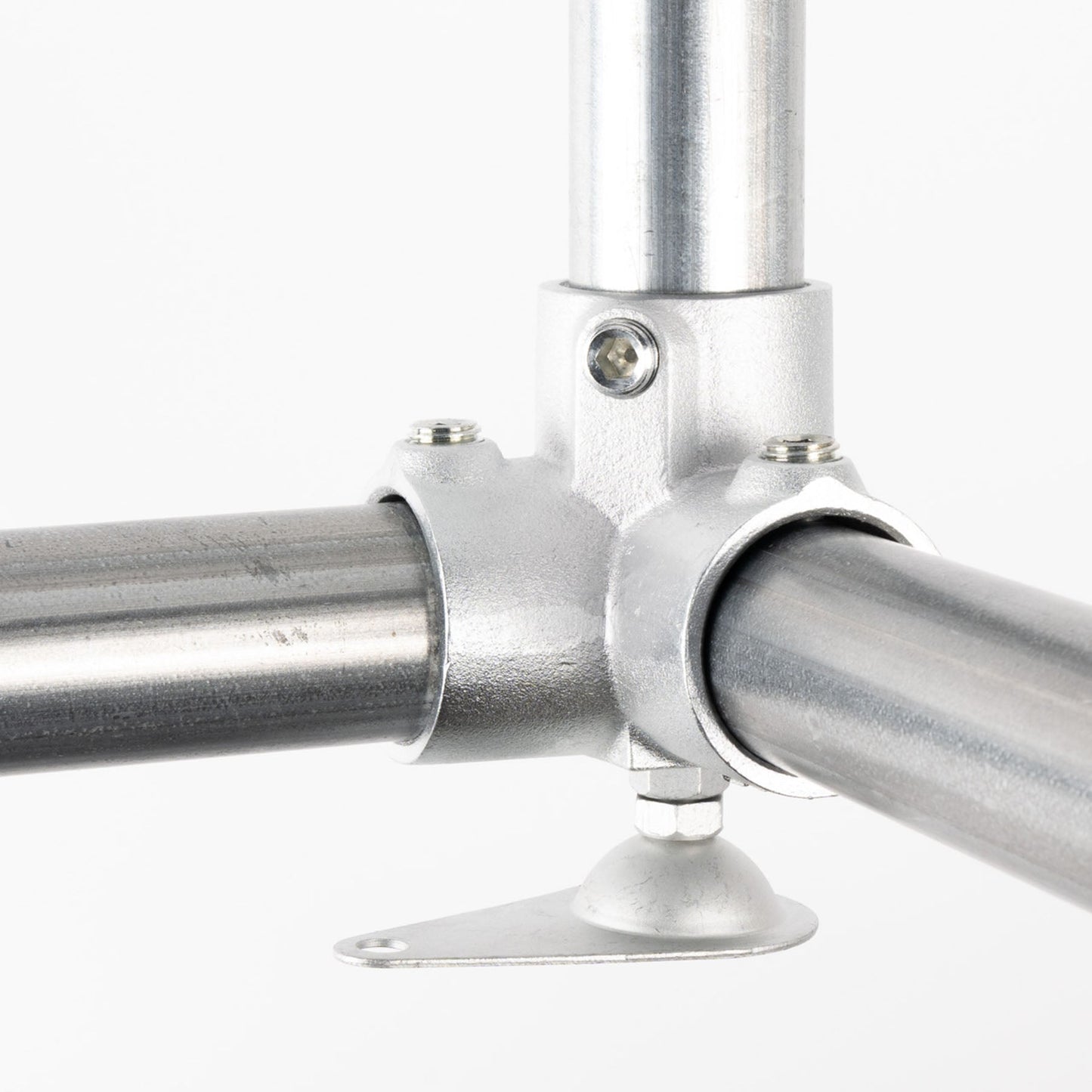 単管用ジョイント金具　Sタイプ　水平調整　アンカー　コーナー型