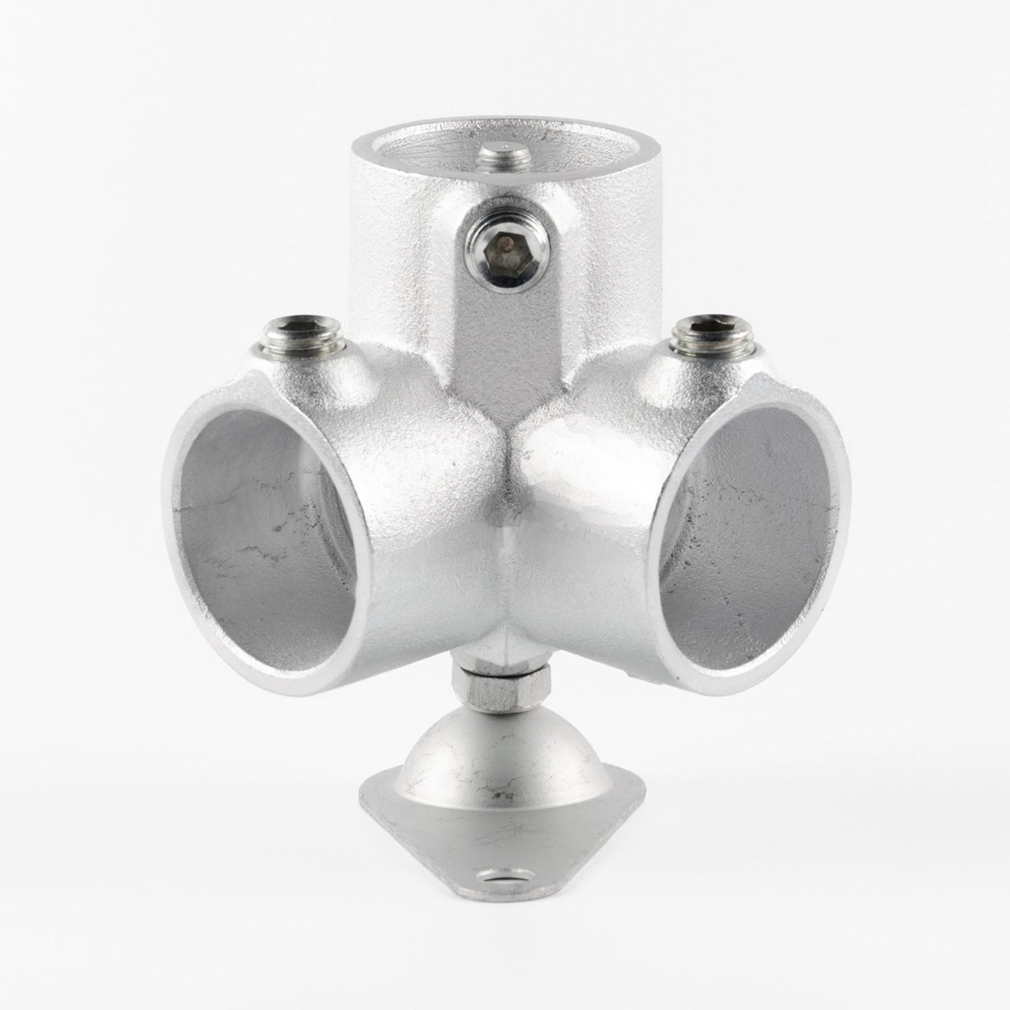 単管用ジョイント金具　Sタイプ　水平調整　アンカー　コーナー型