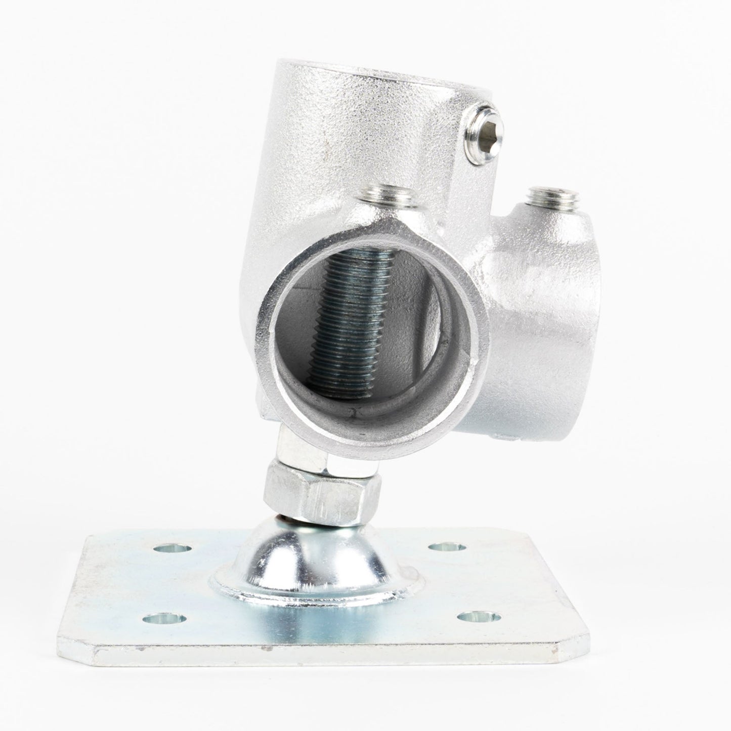 単管用ジョイント金具　Sタイプ　水平調整　重量用スクエア　コーナー型