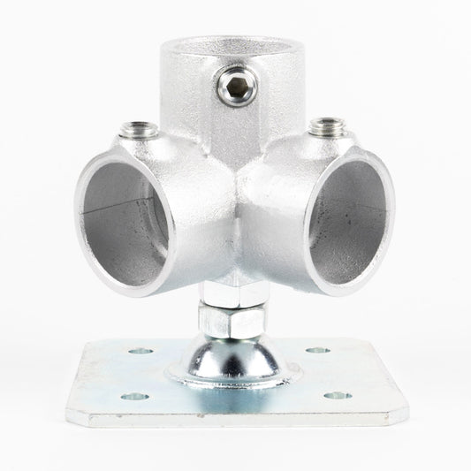 単管用ジョイント金具　Sタイプ　水平調整　重量用スクエア　コーナー型