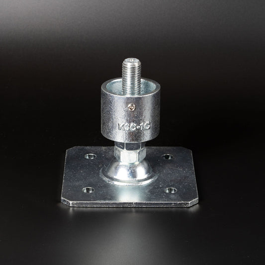 単管用ジョイント金具　Kタイプ　水平調整　ラウンド　重量用スクエア型