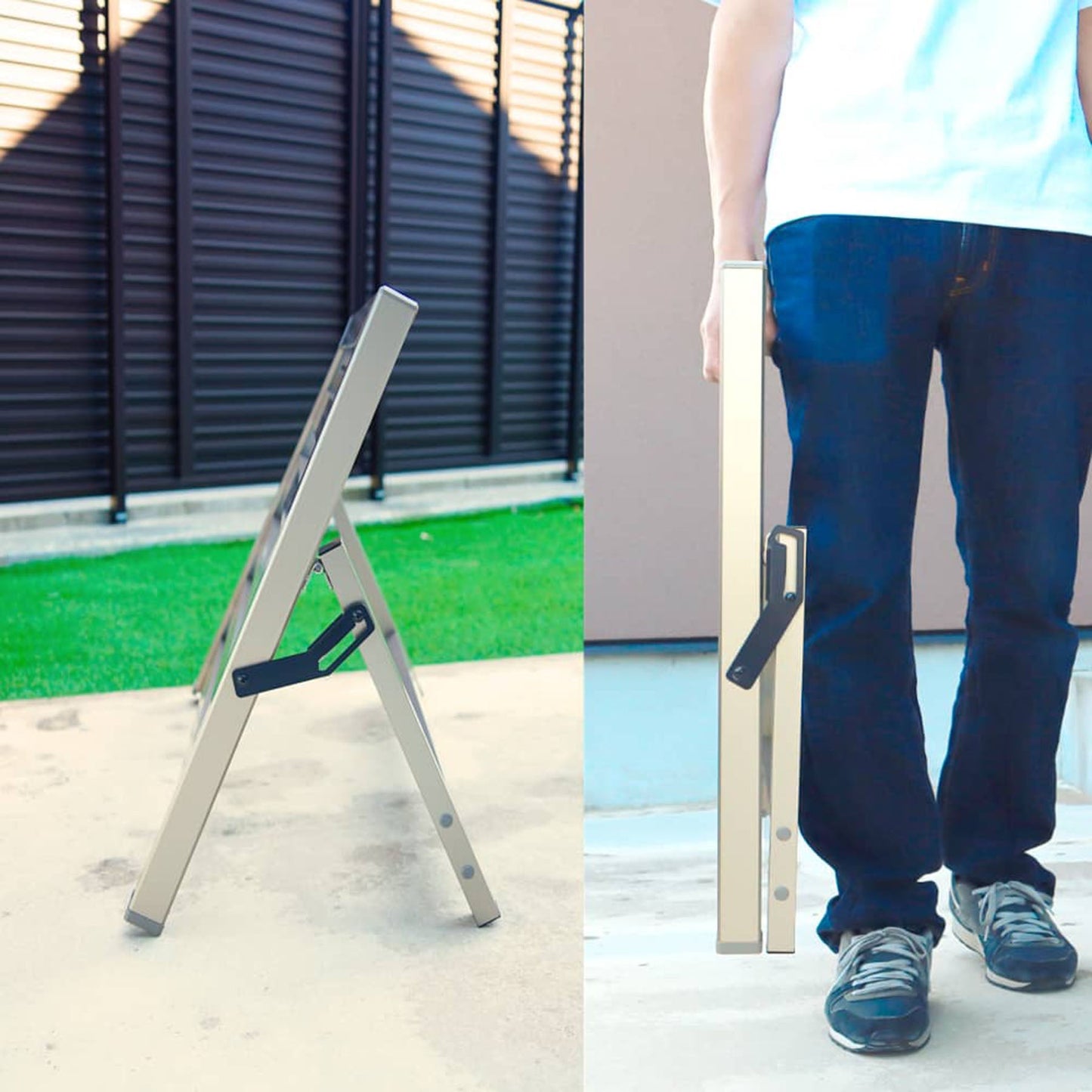 簡易フェンスフレームタイプ（ブラック）