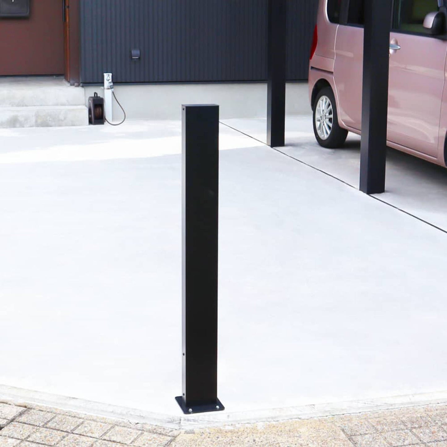 コーナーポールチェーン受けあり（ステン）