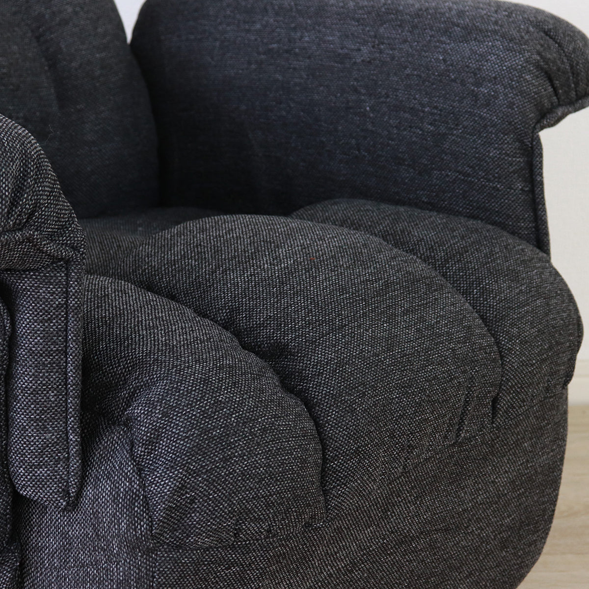 回転高座椅子　ミュート　折り畳み式　ブラック