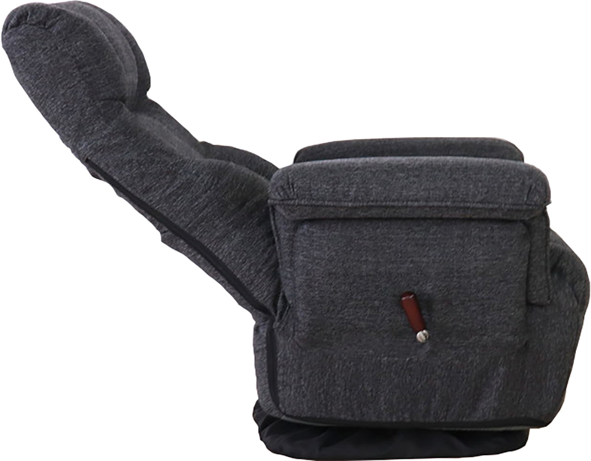 回転高座椅子　ミュート　折り畳み式　ブラック