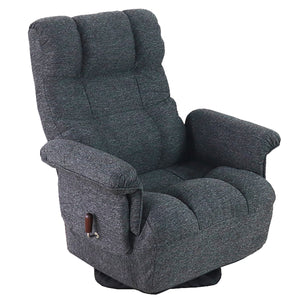 回転高座椅子　ミュート　ワイド　折り畳み式　ブラック