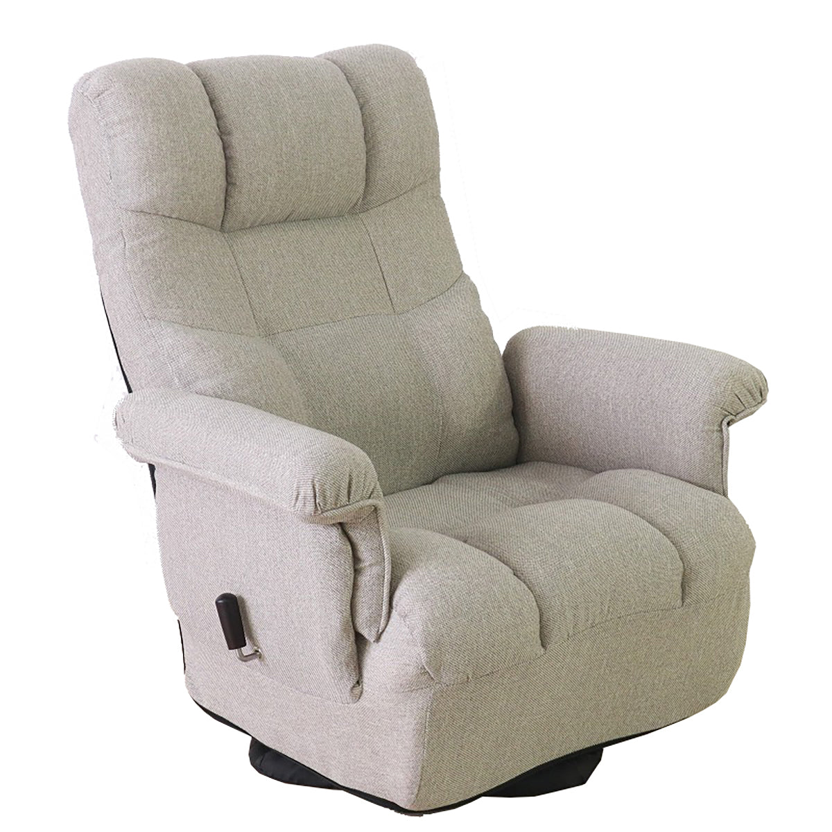 回転高座椅子　ミュート　ワイド　折り畳み式　アイボリー