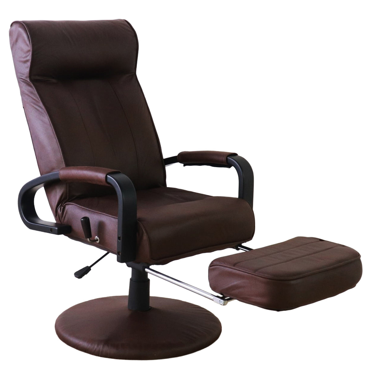 回転リクライニングチェア　フレッソ２　ダークブラウン