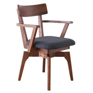 ダイニングチェア　ウーノ回転肘付き