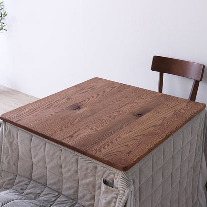 R.O 布団が掛けれるテーブル 80×80cm ブラウン