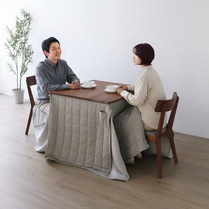 R.O 布団が掛けれるテーブル 80×80cm ブラウン