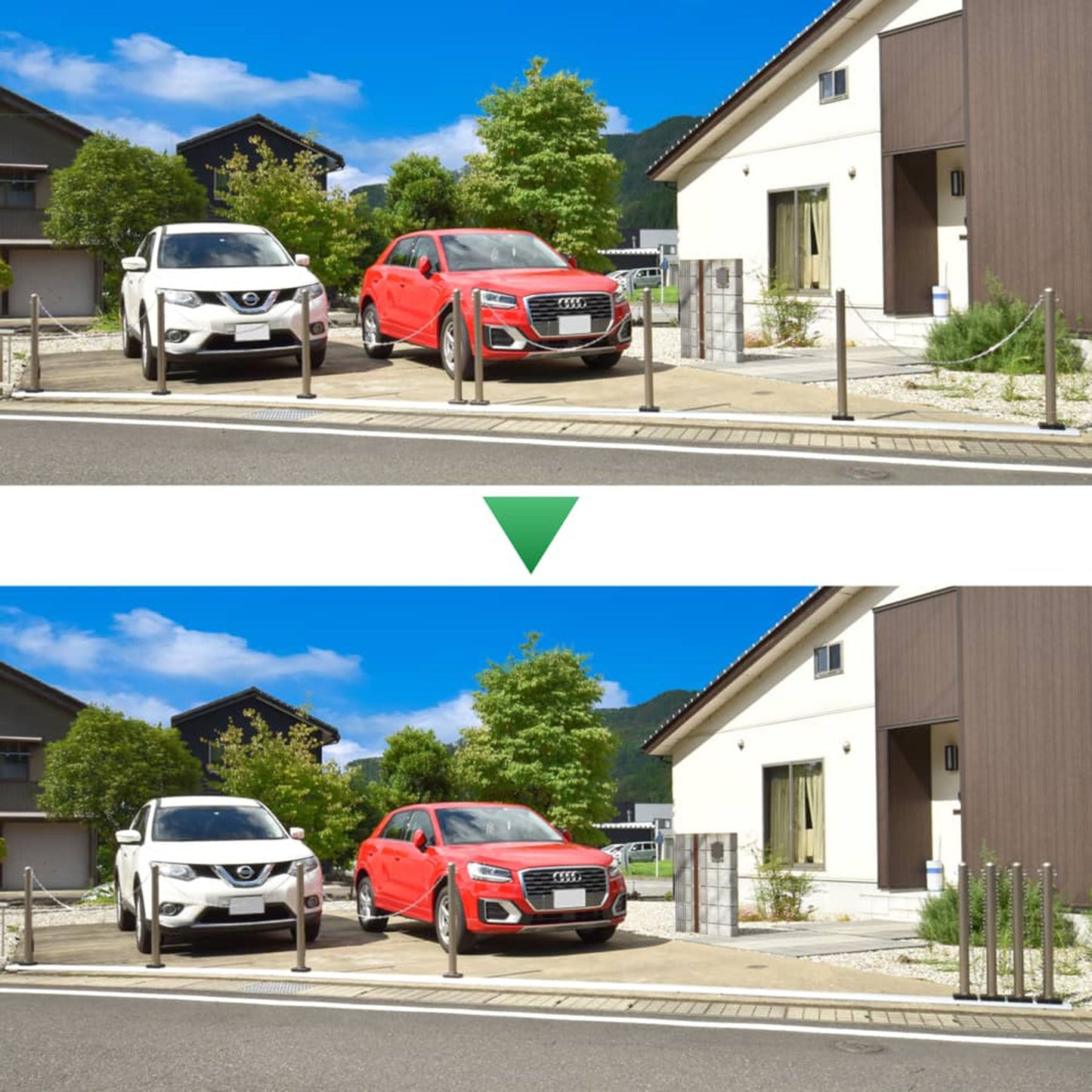 カーポール ベーシックタイプ 全幅470～600cm(ステン)