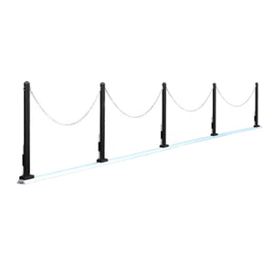 カーポール ベーシックタイプ 全幅470～600cm(ブラック)
