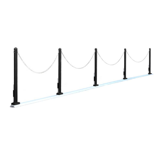 カーポール ベーシックタイプ 全幅470～600cm(ブラック)