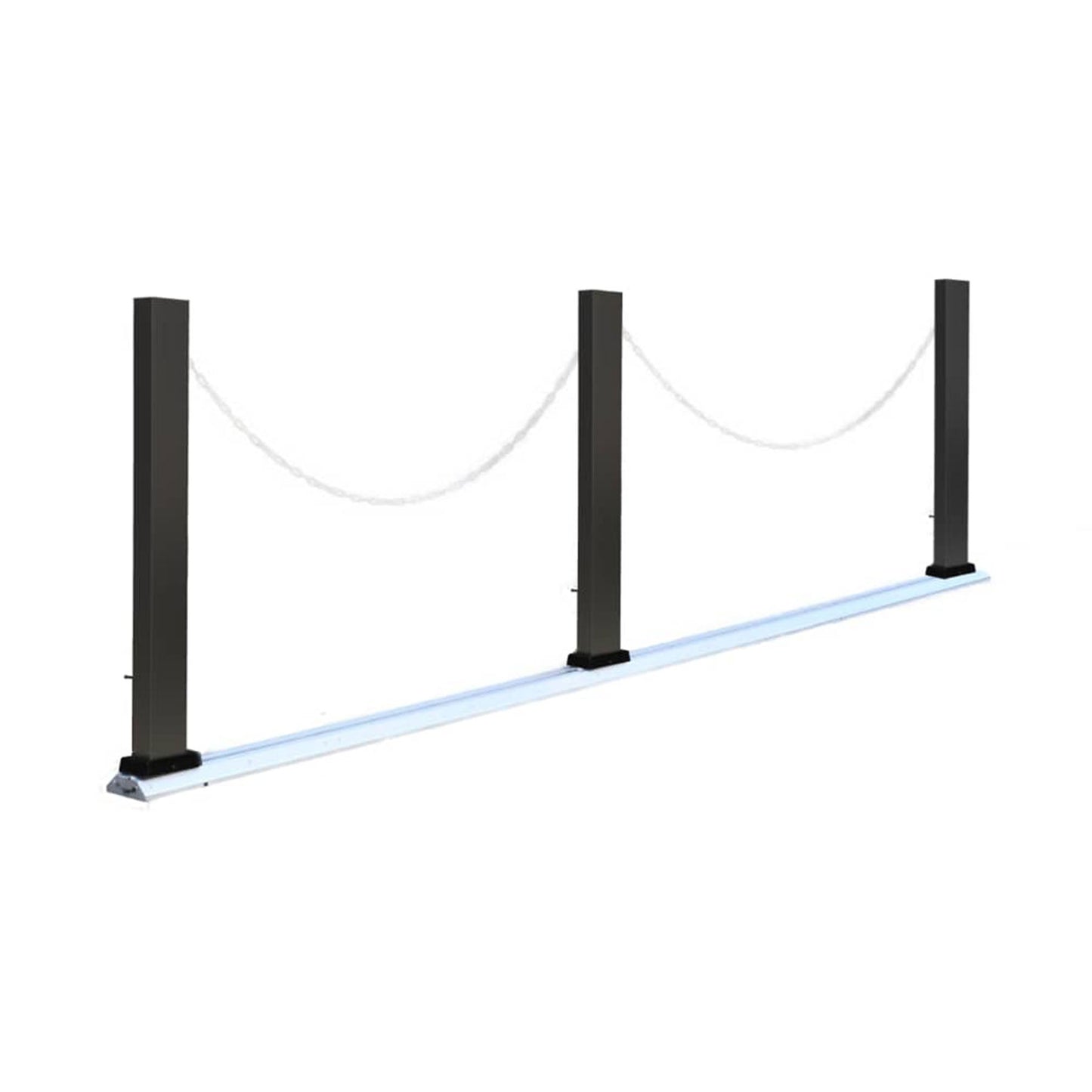 カーポール スクエアタイプ 全幅170～310cm(ブラック)