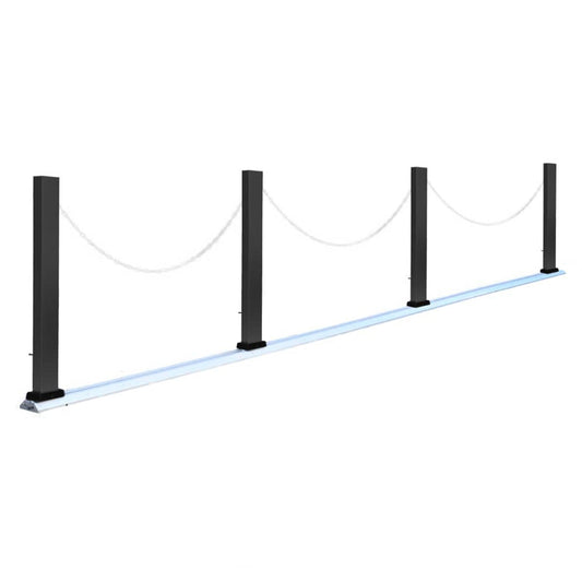 カーポール スクエアタイプ 全幅460～600cm(ブラック)