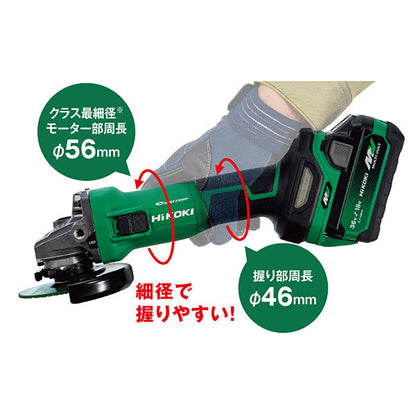 【ハイコーキ】36Ｖ コードレスグラインダ アグレッシブグリーン G3610DC(2XPZ)