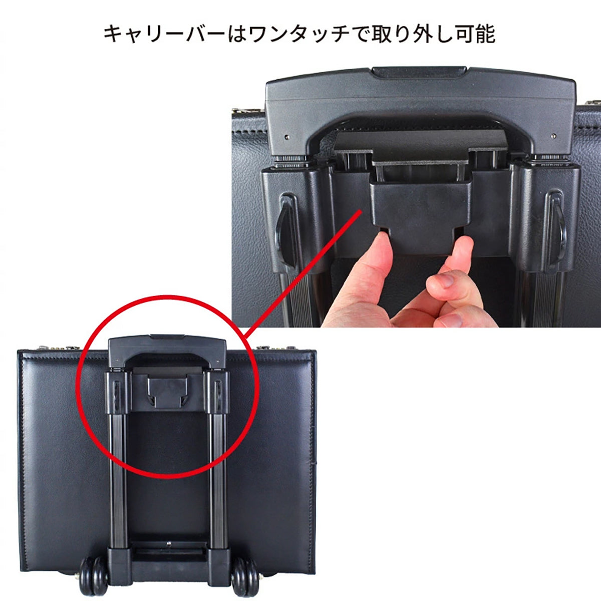 ROBERT KLEIN (ロバートクライン) キャリー付パイロットケース 8714 ブラック