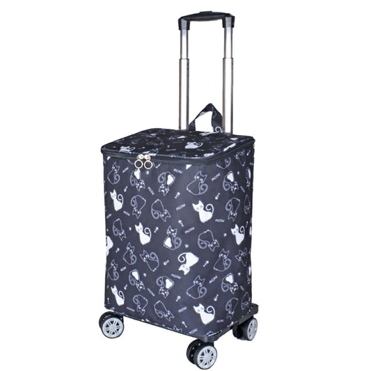 SAXON cue 2way ショッピングキャリーバッグ 5245 黒/猫