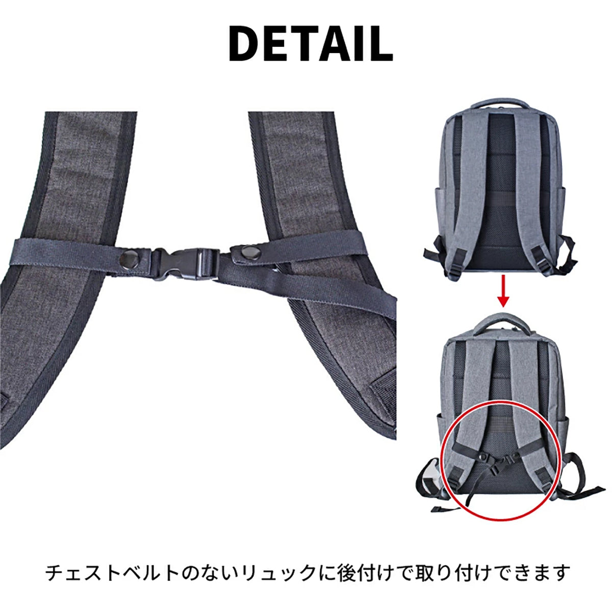 SAXON チェストベルト 後付け 60mm ブラック 5247