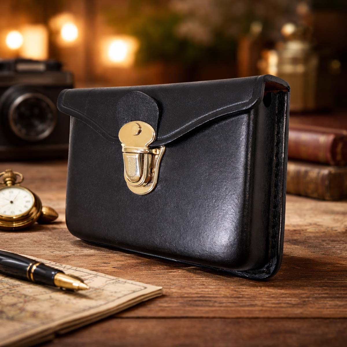 【革鳴】２ｗａｙクラシックポーチ・ミニ