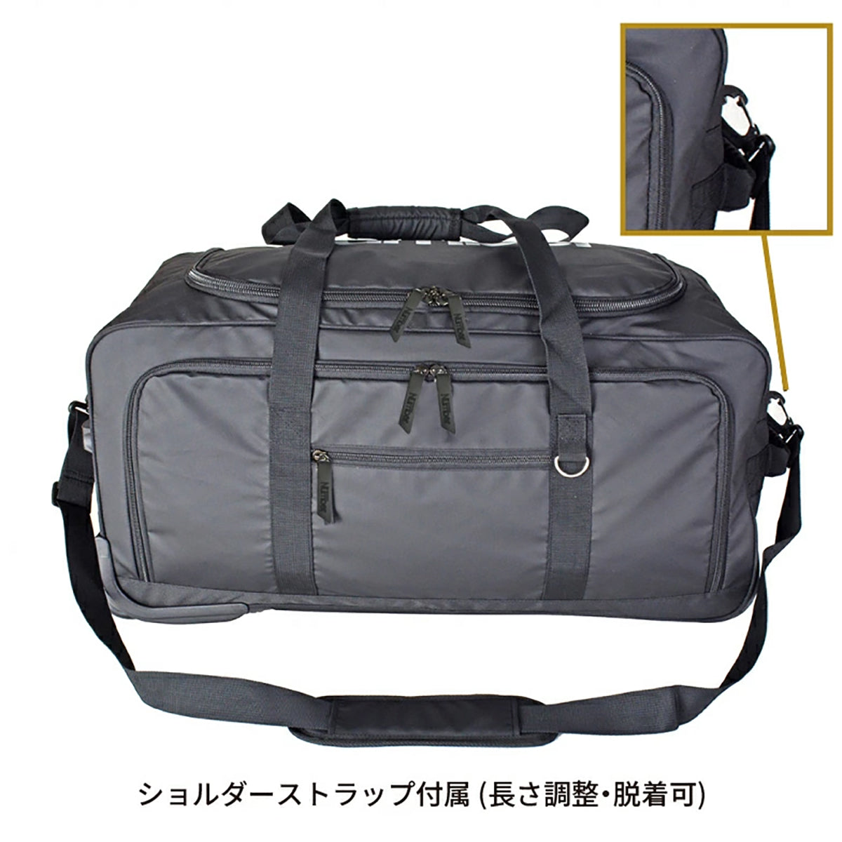 Number ボストンキャリー 75L ブラック/ブラック 61000