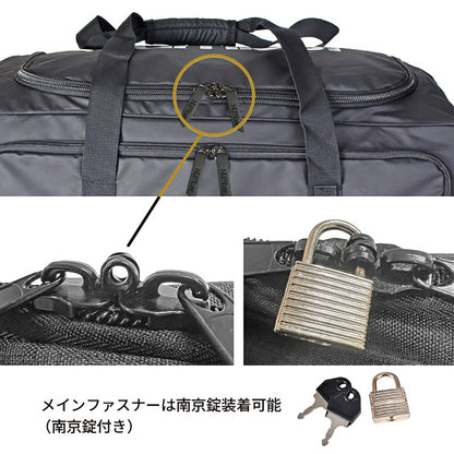 Number ボストンキャリー 75L ブラック/シルバー 61000